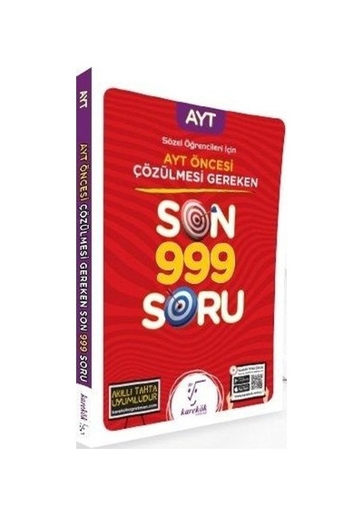 AYT den Önce Çözülmesi Gereken Son 999 Soru(Sözel)- Karekök Eğitim Yayın