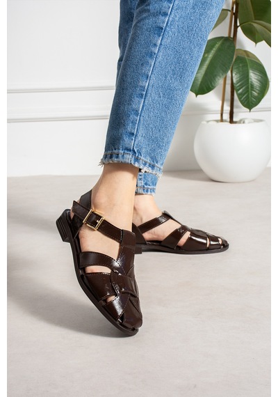 Wolk Shoes Asel Kadın Sandalet Kahverengi