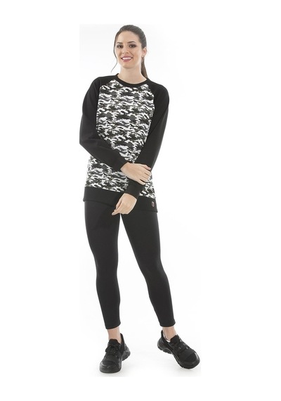 Alexandergardı Kadın Kamuflaj Desenlı Sweatshirt (Un-14591)
