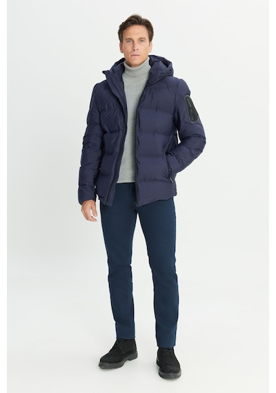 Ac&co Erkek Lacı Termometreli Standart Fit Çıkma Kapüşon Yaka Kapitone Desenli Şişme Mont Laci Ac&co Erkek Lacı Termometreli Standart Fit Çıkma Kapüşon Yaka Kapitone Desenli Şişme Mont Laci