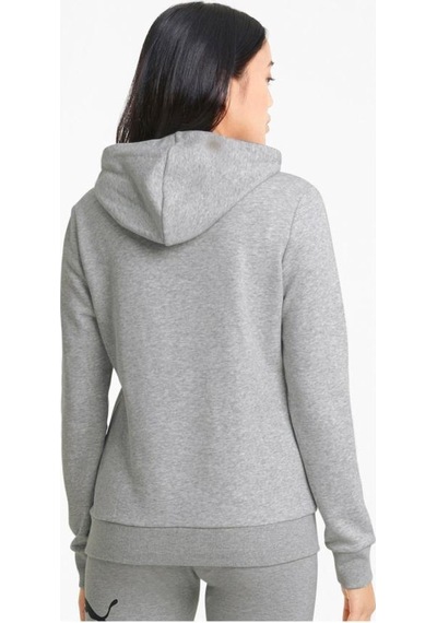 Puma Ess Logo Hoodie Kadın Sweatshirt Gri Xs-xl 001