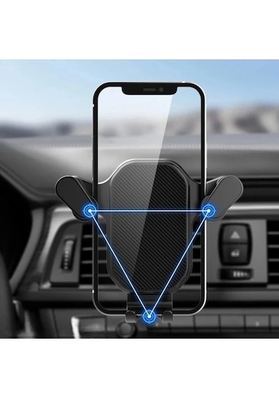 Safestore V Tipi Ayarlı Izgaraya Takılan Araba Telefon Tutacağı Siyah 2 Mixed