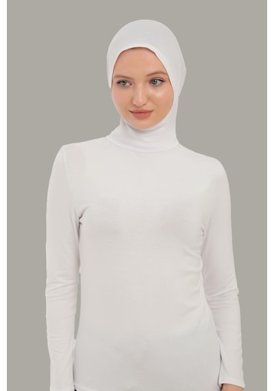 Sonbaharmoda Kadın Uzun Kollu Body Boyunluklu Boneli Tam Badi Boğazlı Likralı Penye Beyaz Sonbaharmoda Kadın Uzun Kollu Body Boyunluklu Boneli Tam Badi Boğazlı Likralı Penye Beyaz
