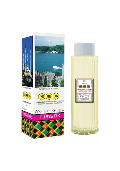 Pereja 80 Derece Turistik Limon Çiçeği Kolonyası Cam Şişe 200 ML