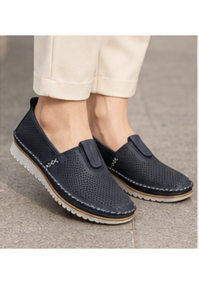 N Napa Shoe Np.109.lacivert Deri Ayakkabı