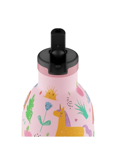 Clima Bottle Magic Friends Pipetli Paslanmaz Çelik Termos 330 Ml Pembe
