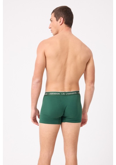 L'espadon Maritime Elite Koleksiyonu Elastik Konforlu Bel Bantlı Çizgili Erkek Trunk Boxer-3240 Yeşil