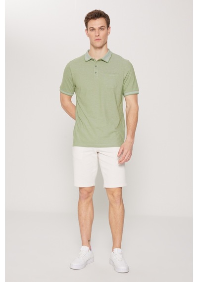 Ac&Co / Altınyıldız Classics Erkek Yeşil Polo Yaka Cepli Regular Fit Bol Kesim Düz Tişört 4A4820200004YslxXL Yeşil Ac&Co / Altınyıldız Classics Erkek Yeşil Polo Yaka Cepli Regular Fit Bol Kesim Düz Tişört 4A4820200004YslxXL Yeşil