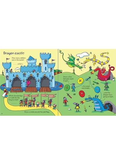 The Usborne Little Children'S Activity Book 4+ Yaş