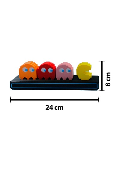Neon Led Dekoratif Aydınlatma Gri Pac Man Tasarımı, Şık Ve Modern Atmosfer Yaratır Çok Renkli