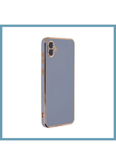 Bezos Samsung Galaxy A04 Uyumlu Kılıf Volet Silikon - Mavi Mbt06