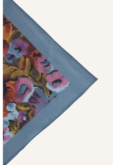 Defacto Manuka X Defacto Kadın Çiçek Desenli Pamuklu Bandana H9064ax26smbe1 Mavi-be1
