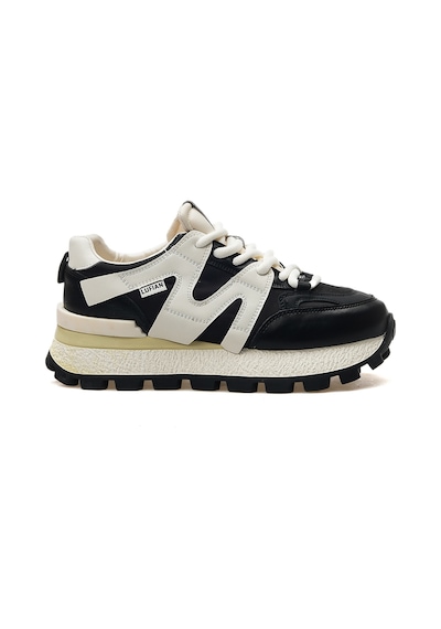 Lufian Emıly Kadın Deri Sneaker Günlük Spor Ayakkabı 25y 121230019 Z Siyah Siyah
