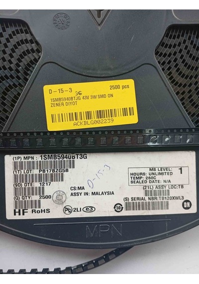 1smb5940btjg 43v 3w Smd On Zener Diyot 14 Adet