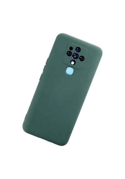 Tecno Camon 16 Uyumlu Kılıf Nano İçi Kadife Silikon - Koyu Yeşil