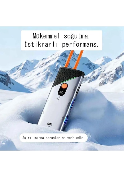 Powerhub 8x Usb-c Çoklayıcı 4k 60hz, 1000mbps Lan, 3x Usb 3.0, 90w Hızlı Şarj