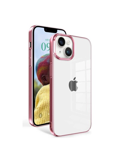 Apple Uyumlu iPhone 14 Kılıf Zore Sun Kapak Rose Gold