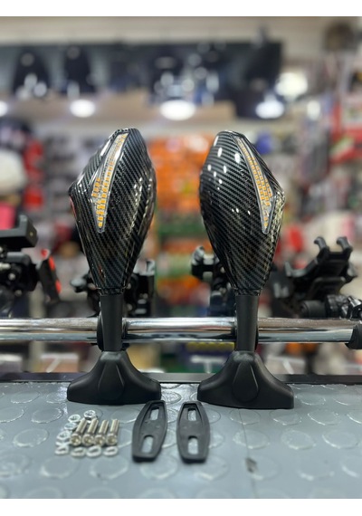 Racing Cbr Model Kayar Sinyalli Ayna Seti Rks R250 -cbr-pulsar Rs Uygun Karbon Görünüm Arasmto