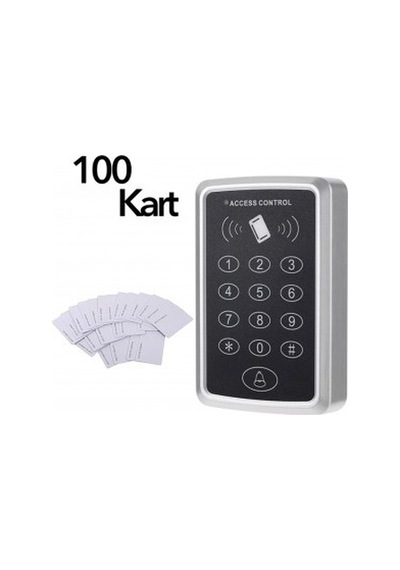 Vk-100 Rfid Şifreli Kapı Kilidi + 100 Adet Proximity Kart