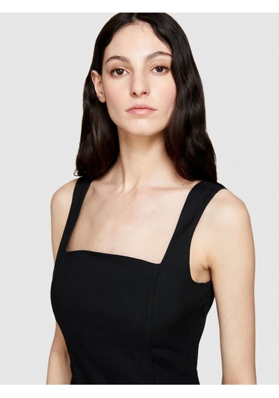 Sisley Dress Kadın Siyah Elbise - 324p4ynelv05q