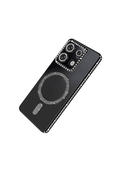 Newface Xiaomi Redmi Note 13 Pro 4g Joke Simli Magneticsafe Kılıf - Siyah Siyah