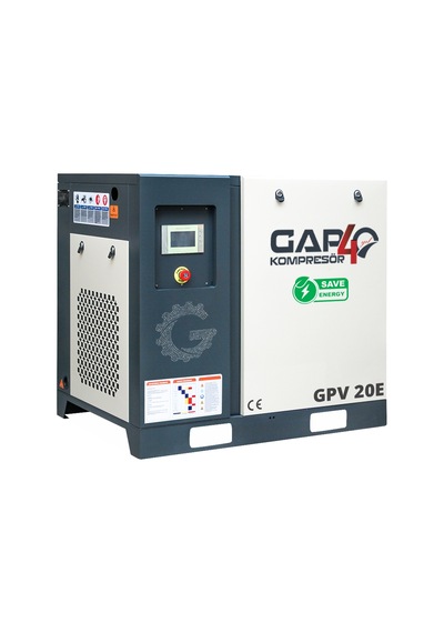 İnventörlü Vidalı Hava Kompresörü 20 Hp Tek Makine