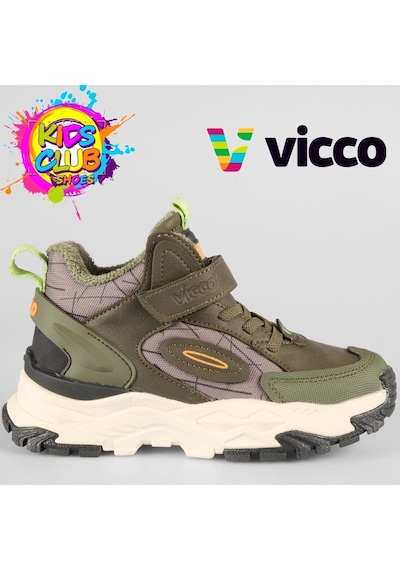 Vicco Tura Ortopedik Kauçuk Taban Ortopedik Çocuk Bot Haki