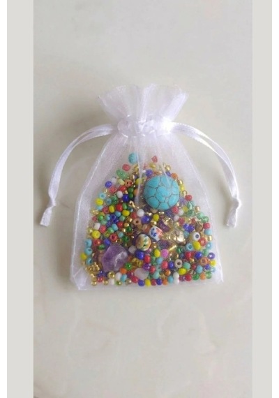 10 Adet Şeffaf Bez Kına Düğün Mevlüt Sünnet Hediye Kesesi Kese 16 Cm X 12 Cm Çanta