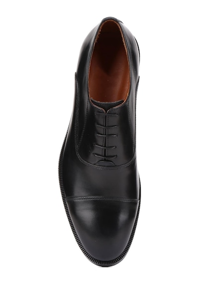 Shoetyle - Siyah Deri Bağcıklı Erkek Klasik Ayakkabı 250-2030-783-siyah
