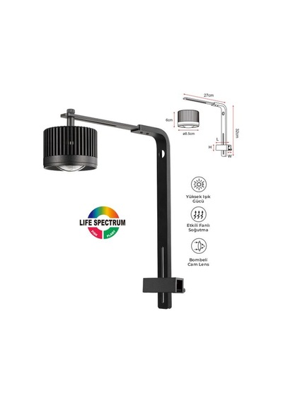 Coco 28w Askı Tip Led Akvaryum Aydınlatma 85x60 Mm