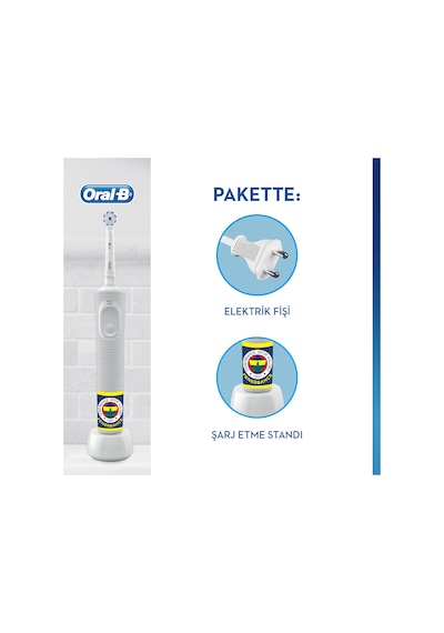 Oral-B D100 Şarj Edilebilir Diş Fırçası Fenerbahçe Taraftar Paketi