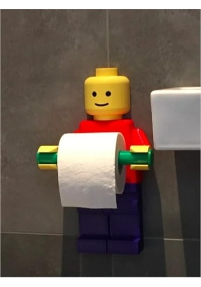 Lego Adam Figürlü Tuvalet Kağıdı Tutucu 16.5 x 12.2 x 11.2 CM