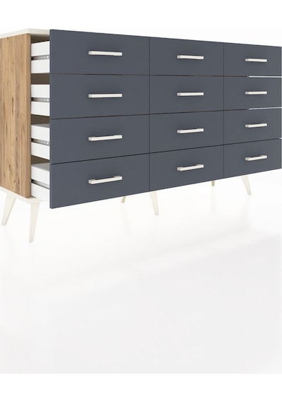 Arges Konsol 12 Çekmeceli 132x30x83 Çam-aytaşı/antrasit Aytaşı/antrasit Arges Konsol 12 Çekmeceli 132x30x83 Çam-aytaşı/antrasit Aytaşı/antrasit