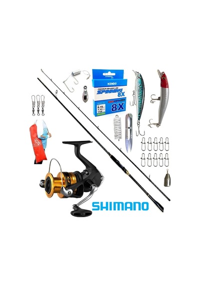 Shimano Fx 3000 244cm 6-32gr Zen Pro Karbon Rapala Maket Balık Spin Olta Takımı Seti