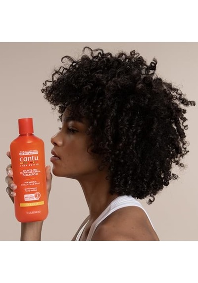 Sülfatsız Temizleyici Krem Şampuan, Shea Tereyağlı Doğal Saçlar İçin, 13,5 Fl Oz Ambalaj Değişebilir