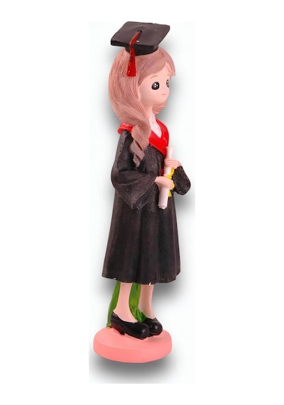 Lüks Polyester Mezun Öğrenci Biblo 2 Li Set 20 Cm Dekoratif Reçine Heykel Yeni Mezun & Okul Hediyesi