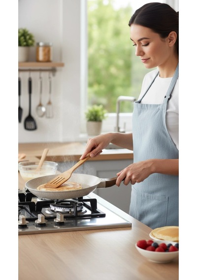 Thermoad Granit Döküm Krep Tava 26 Cm Vizon Renkli