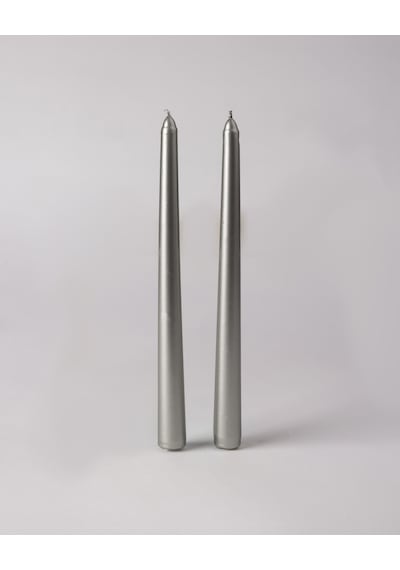 Madame Coco Répertoire Le Cadeau Şamdan Mum - Silver - 25 Cm 8684427302026 Gri