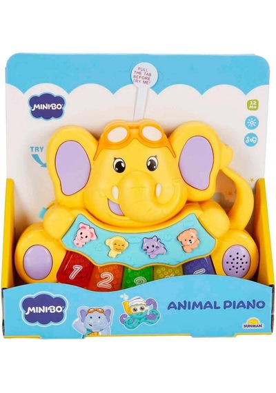 Minibo Sesli Ve Işıklı Piyanolu Fil