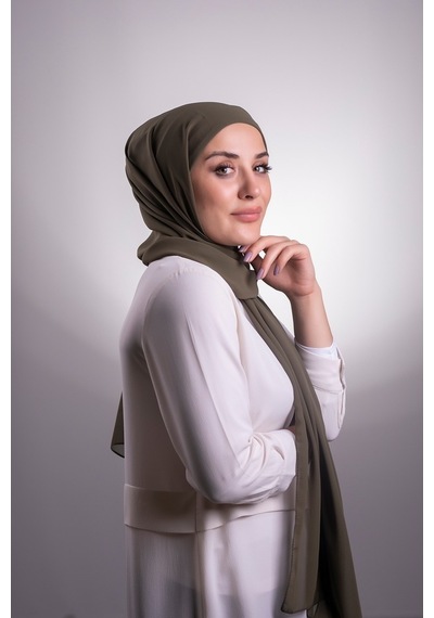 Hürrem Bone Haki Pratik Hazır Geçmeli Şal Şifon Boru Boneli 3001_09