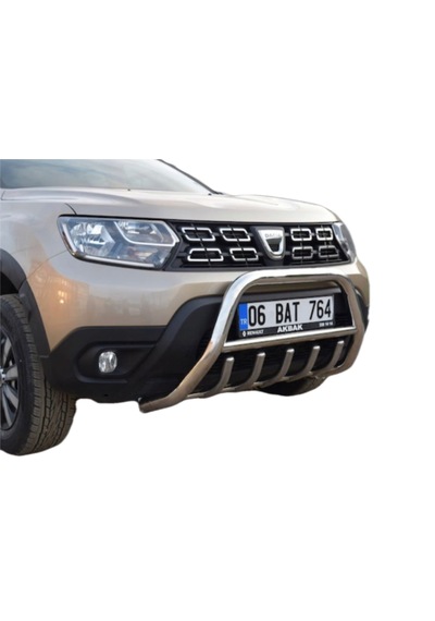 DACİA SANDERO STEPWAY KROM ÖN TAMPON KORUMA PASLANMAZ ÇELİK TÜM MODELLERLE UYUMLU