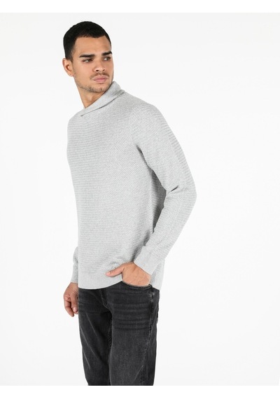 Colin's Regular Fit Sal Yaka Erkek Gri Kazak CL1051638_Q1.V2_GRA