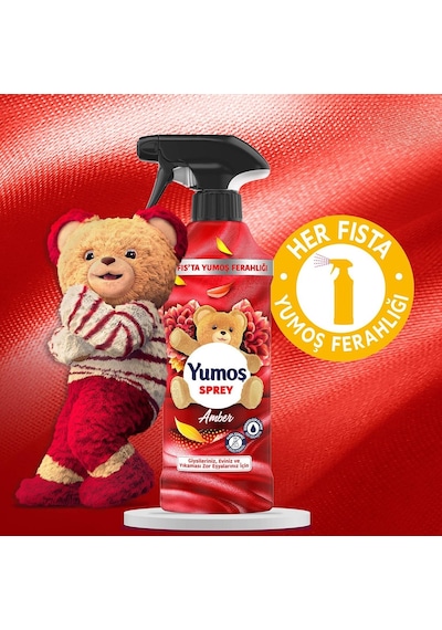 Yumoş Sprey Yıkaması Zor Eşyalar için Amber 450 ML