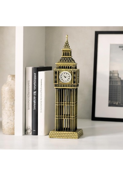 Deinhaus Big Ben Metal Figürü, Antik Bronz, Masa Ve Raf Dekorasyonu, Londra Mimari Heykelciği