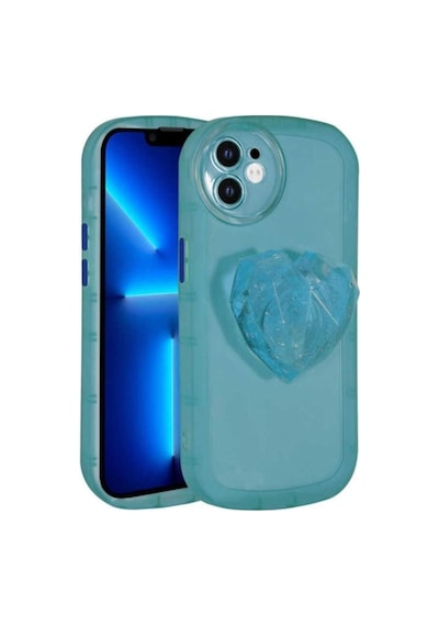 Apple Uyumlu iPhone 11 Kılıf Kamera Korumalı Pop Soketli Renkli Zore Ofro Kapak Mavi