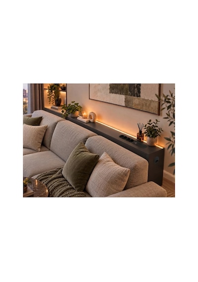 1. Sınıf Antrasit Mdf Auratech Led Li Koltuk Arkası Dresuar Prizli Şarjlı Raf Konsol 180x80x12 1. Sınıf Antrasit Mdf Auratech Led Li Koltuk Arkası Dresuar Prizli Şarjlı Raf Konsol 180x80x12