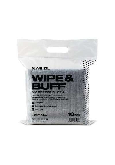 Wipe&buff Mikrofiber Seramik Kaplama Uygulama Bezi 10'lu Paket, Tüy Bırakmaz Detailing Bez,