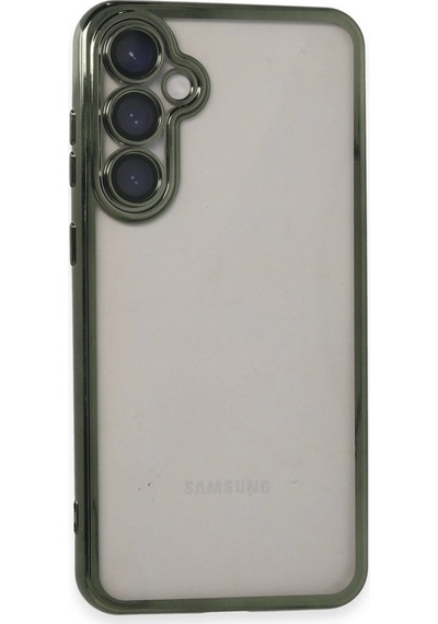 Samsung Uyumlu Galaxy S23 Fe Kılıf Kamera Korumalı Lensli Silikon Yeşil\