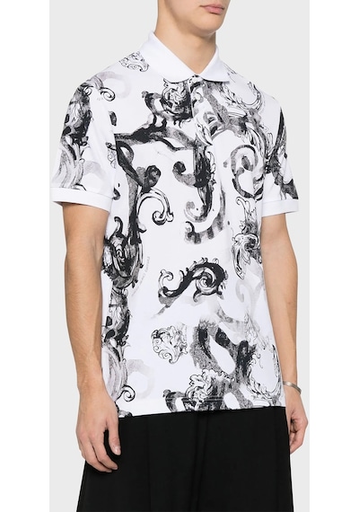 Versace Jeans Couture Erkek Polo Yaka T Shirt 76gag6s0 Js286 003 Beyaz