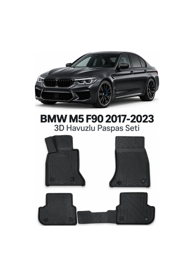 Bmw M5 F90 2021 Karbon Desenli Premium 3d Havuzlu Oto Paspas